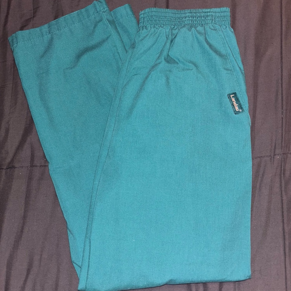 Landau Hunter Green Scrub Pants